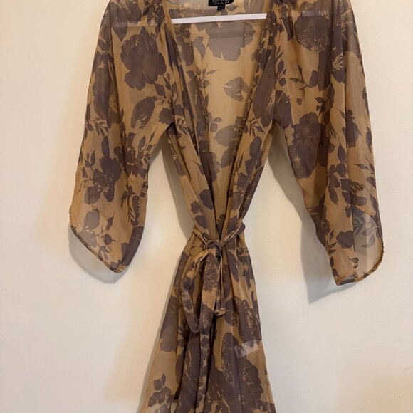 Vintage topshop rose floral wrap dress - Picture 2 of 4